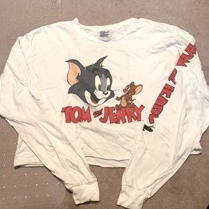 Crop long sleeve TOM&JERRY shirt